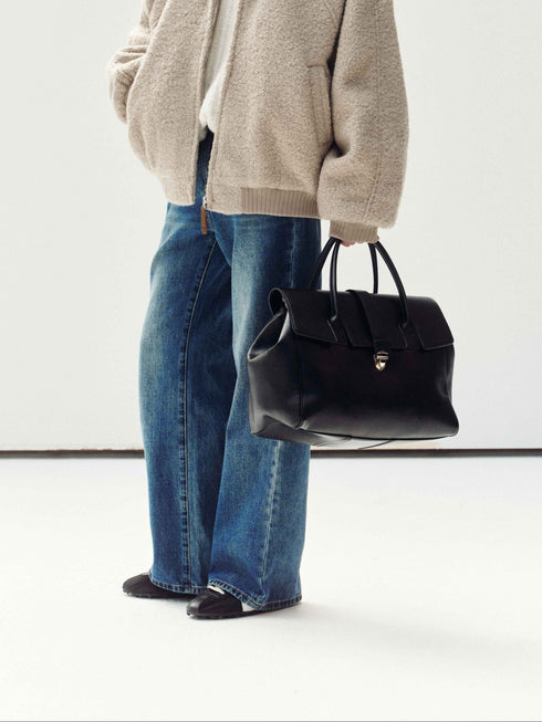 Shadow Fade Wide Jeans - Vintage Blue